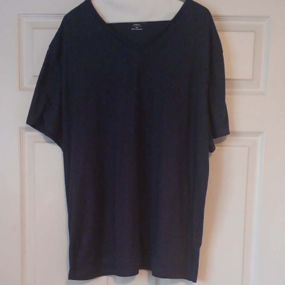 Alfani Men's Navy Blue Shirt V Neck